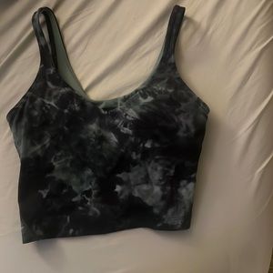 Lululemon align tank top,green and black diamond dye
